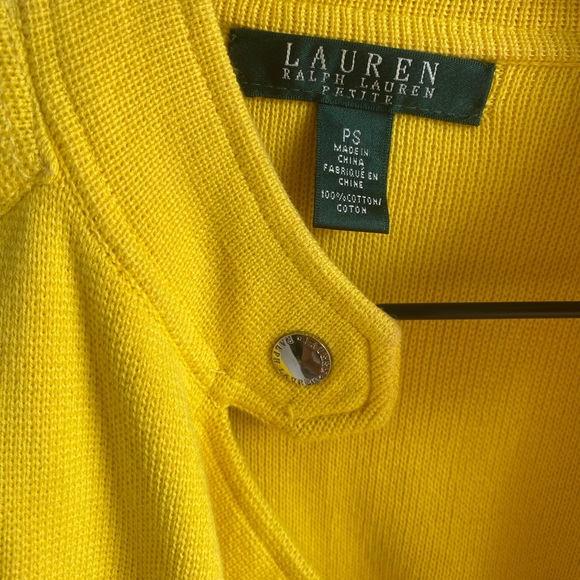 NWOT! Lauren Ralph Lauren Womens Petite
Moto Jacket Yellow SP - Picture 4 of 12